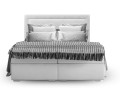 Łóżko kontynentalne z pojemnikiem Triumph jasnoszare