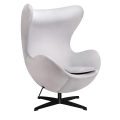 Fotel Egg Classic Velvet czarna podstawa