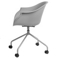 Krzesło na kółkach Roundy szare