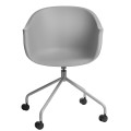 Krzesło na kółkach Roundy szare
