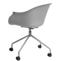 Krzesło na kółkach Roundy szare
