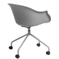 Krzesło na kółkach Roundy szare