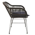 Krzesło Surabaya z podłokietnikami czarne