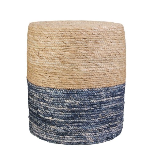 Pufa Bolsa naturalna/ niebieska