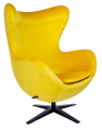 Fotel Egg szeroki Velvet black