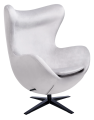 Fotel Egg szeroki Velvet black