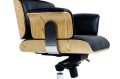 Fotel biurowy Lounge Business czarny jesion
