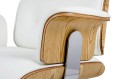 Fotel biurowy Lounge Business biały jesion