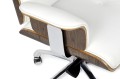 Fotel biurowy Lounge Business biały orzech