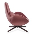 Fotel obrotowy Salamanka Velvet pudrowy róż