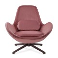 Fotel obrotowy Salamanka Velvet pudrowy róż