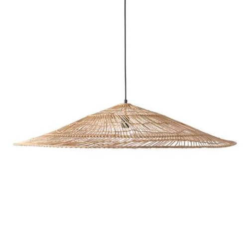 Lampa wisząca wiklinowa naturalna w kształcie trójkąta XL