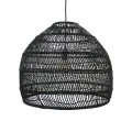 WIKLINOWA LAMPA WISZĄCA CZARNA M 