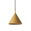 Lampa wisząca Triangle metalowa musztardowa M