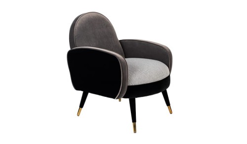 Fotel SAM czarno/  szary Zuiver