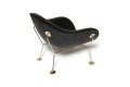 Fotel Pupa czarno - mosiężny