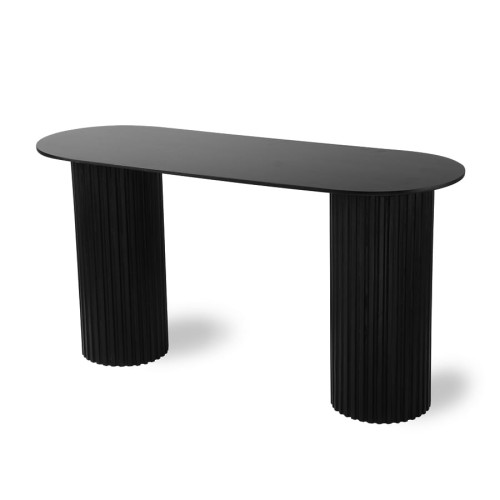 Stolik Pillar owalny czarny
