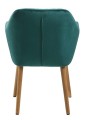 Krzesło Emilia Velvet butelkowa zieleń Actona