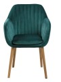Krzesło Emilia Velvet butelkowa zieleń Actona