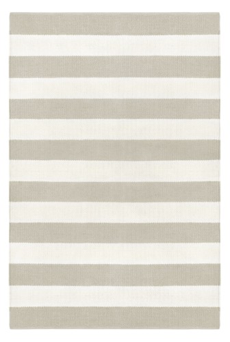 Dywan zewnętrzny/ wewnętrzny w kremowo - srebrne pasy