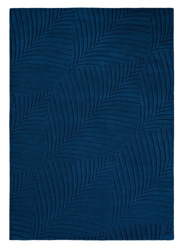 Niebieski Dywan Geometryczny FOLIA NAVY