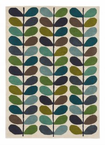 Kolorowy dywan Vintage Multi Stem Kingfisher odcienie zieleni
