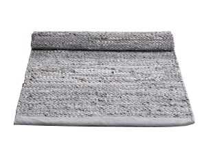 Szary dywan skórzany z recyclingu LEATHER LIMESTONE