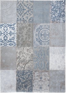 Niebieski dywan Patchwork Bruges Blue