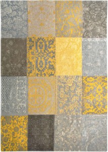 Żółty dywan Patchwork Yellow
