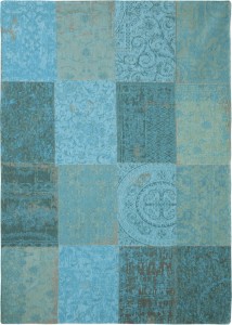 Turkusowy dywan Patchwork Azure