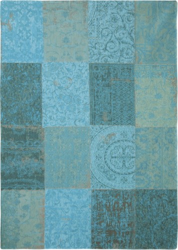 Turkusowy dywan Patchwork Azure