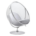 Fotel Bubble Stand 2 chrom ekoskóra