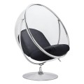 Fotel Bubble Stand 2 chrom ekoskóra