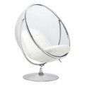 Fotel Bubble Stand 2 chrom ekoskóra