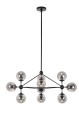 Lampa wisząca PLANETARIO 10 - klosze dymione