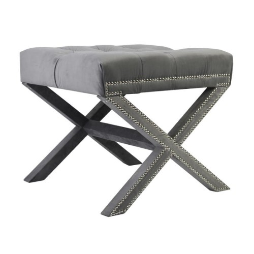 Elegancki stołek Rafael z pikowanym siedziskiem