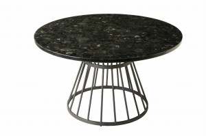 Okrągły stolik kawowy Round na nodze z kutego żelaza Labradoryth