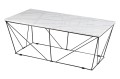 Stolik kawowy Cube 120x60 biały marmur