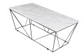 Stolik kawowy Cube 120x60 biały marmur