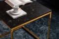 Stolik kawowy Accent blat Labradoryth złota podstawa 50x50