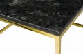 Stolik kawowy Accent blat Labradoryth złota podstawa 75x75