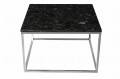 Stolik kawowy Accent blat Labradoryth chromowa podstawa 75x75 