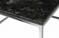 Stolik kawowy Accent blat Labradoryth chromowa podstawa 75x75 