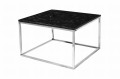 Stolik kawowy Accent blat Labradoryth chromowa podstawa 75x75 