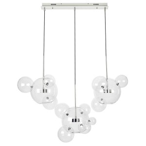 Lampa wisząca CAPRI LINE 3 - szklane kule chrom