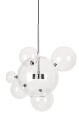 Lampa wisząca CAPRI LINE 3 - szklane kule chrom
