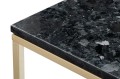 Konsola Accent blat labradoryt podstawa złoty mat