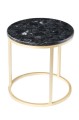 Stolik kawowy Accent 50 labradoryt podstawa złoty mat