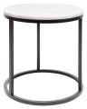 Stolik kawowy Accent 50 marmur czarna podstawa 