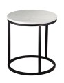 Stolik kawowy Accent 50 marmur czarna podstawa 